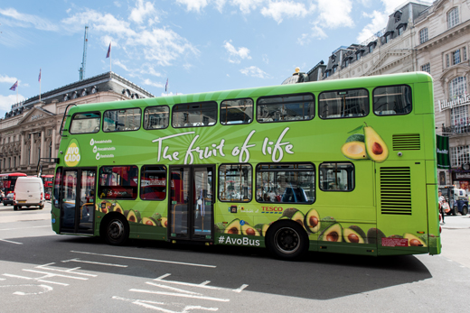 Tesco Avobus Fully Wrapped Bus