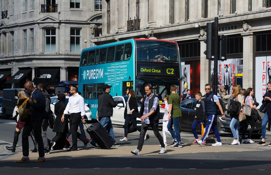 Pure Gym Fully Wrapped Bus